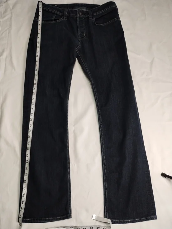 Women's Dark Blue Straight-Leg Jeans Size (34X32) - Picture 3 of 12